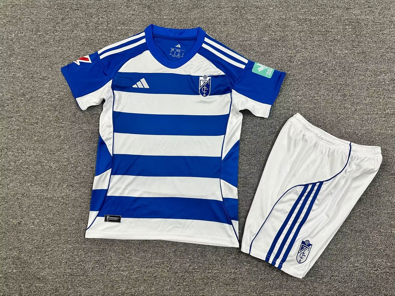 Kids-Granada 25/26 Away White/Blue Soccer Jersey